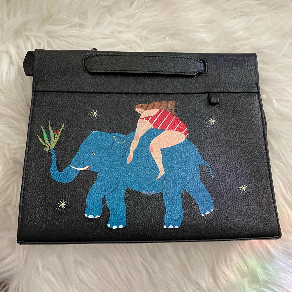 Min and Mon NY hand painted bag